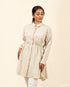 Below Hip Polyester Dress With Elasticated Waist 54952